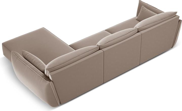 Actual product image Micadoni Velvet Right Corner Sofa, "Kaelle", 4 Seats, 308x171x85Made in Europe (Corner sofa)