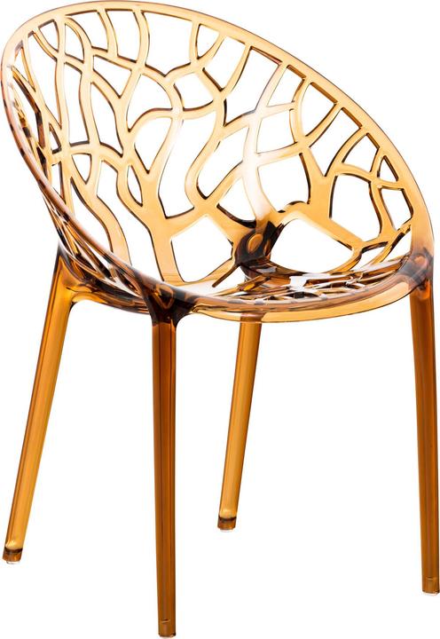 Actual product image CLP CRYSTAL stacking chair, amber