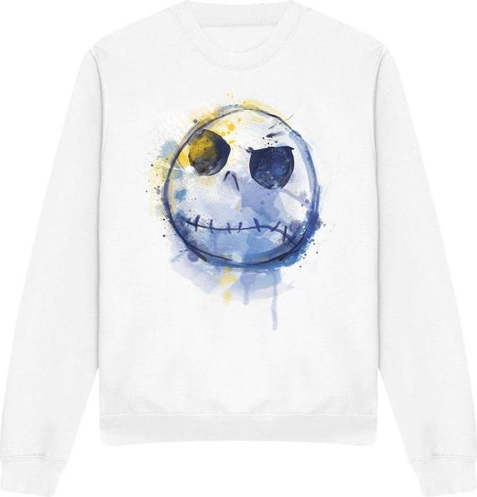 Actual product image The Nightmare Before Christmas Unisex Adult Jack Skellington Painted Sweatshirt (XL)