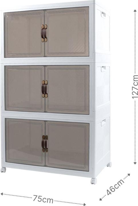 Produktbild Hermex Modul-Set 75 Aufbewahrungsbox Vorratsschrank 1 Basis 2 Erweiterungen (437.25 l)