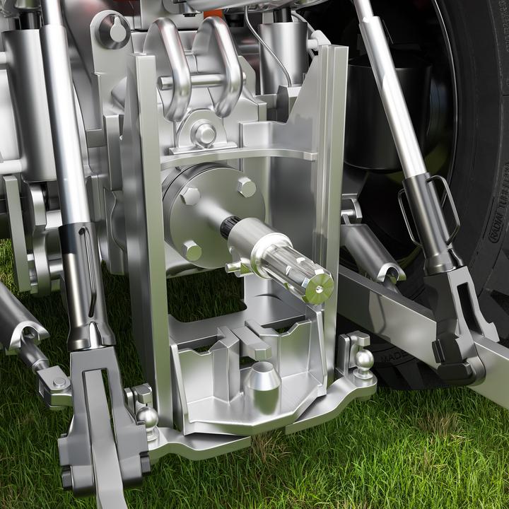 Produktbild Wiltec Zapfwelle 175 mm Buchse Keilwellenaufnahme 1 3/8" Z21 Ausgangswelle 1 3/4" Z6 (Traktorzubehör)