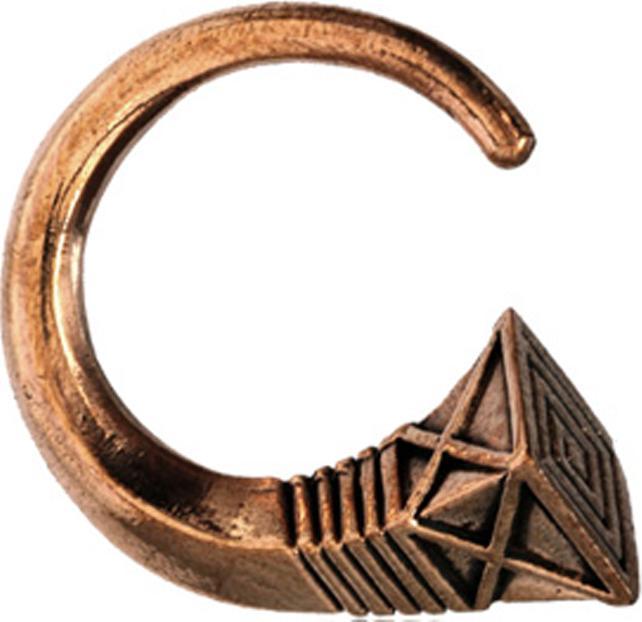 Image du produit Star Piercing Ohrgewicht Spirale rosegold Maya Horn (sans laiton, Bronze)
