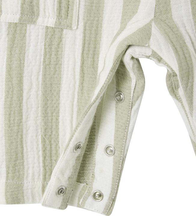 Actual product image Vertbaudet Gestreifter Baby Overall aus Musselin (62)
