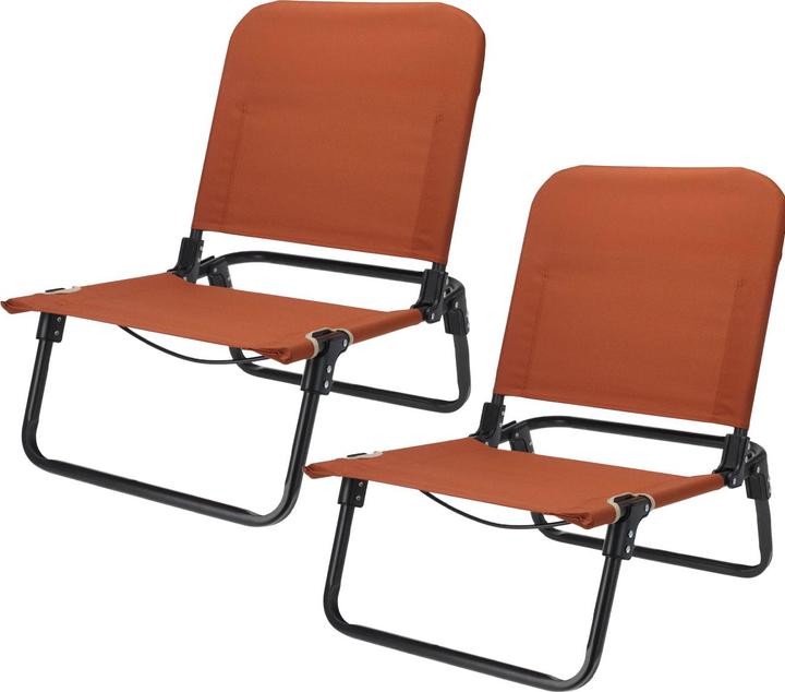Produktbild ProWorld 2er-Set Camping Klappstuhl, 60 x 47,5 x 66 cm, orange