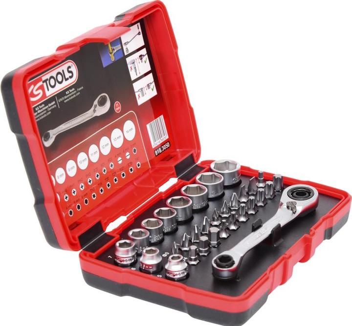 Produktbild KS Tools 1/4" + 11 mm Durchgangs-Steckschlüssel- und Bit-Satz (11 mm)