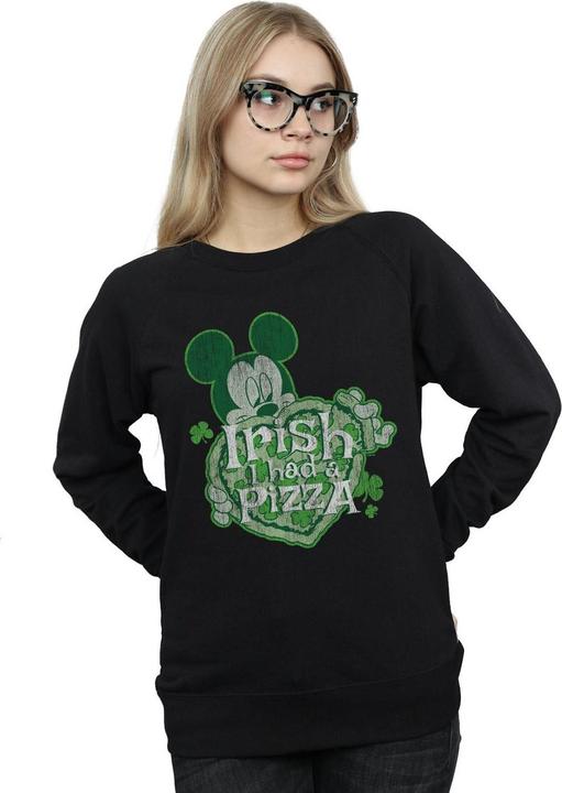 Produktbild Disney Mickey Mouse Shamrock Pizza Sweatshirt (L)