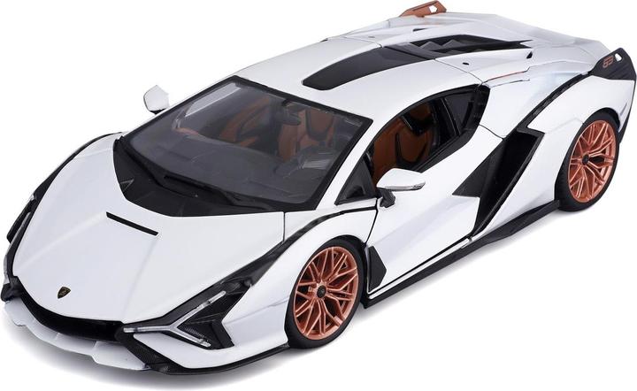 Produktbild Bburago Lamborghini Sian FKP 37 1/18 weiss/schwarz