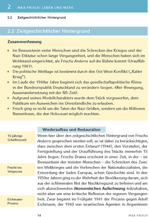 Actual product image Andorra von Max Frisch - Textanalyse und Interpretation (German, Max Fresh, Bernd Matzkowski, 2024)