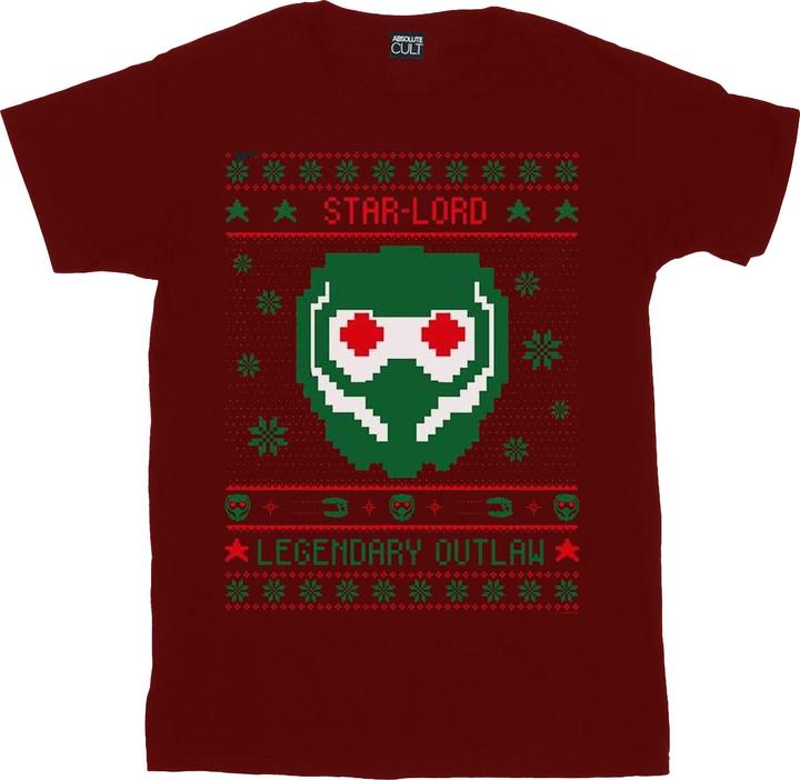 Actual product image Boys Guardians Of The Galaxy Vol. 2 Star Lord Fair Isle T-Shirt (152, 158)