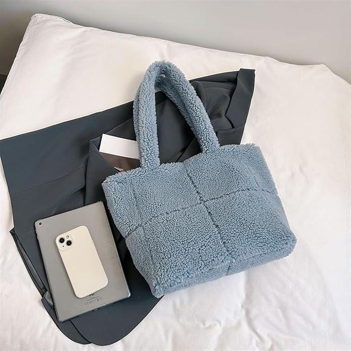 Actual product image Only-Bags.Store Chic faux fur shoulder bag - versatile and lightweight, perfect for work or leisure