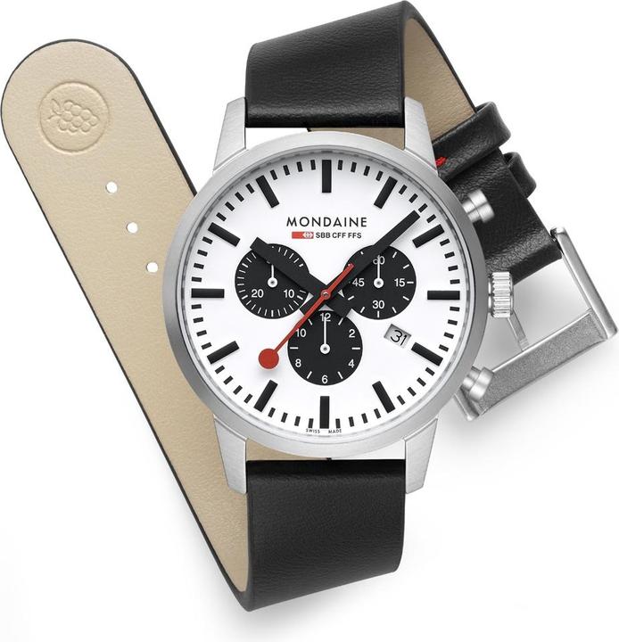 Actual product image Mondaine Neo Vegan (Chronograph, 41 mm)