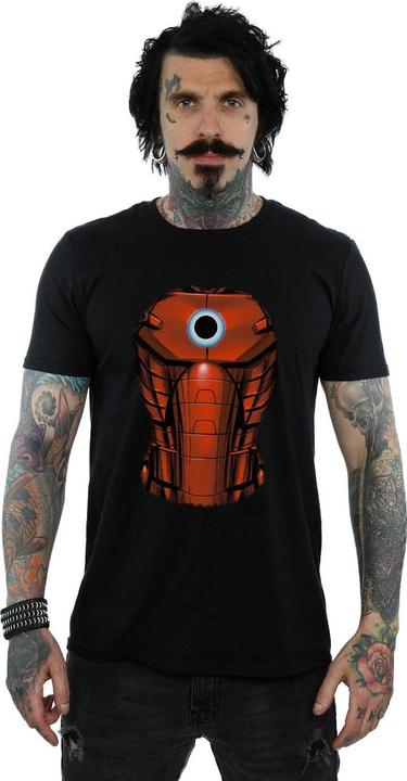 Actual product image Mens Iron Man Chest Burst T-Shirt (XXL)