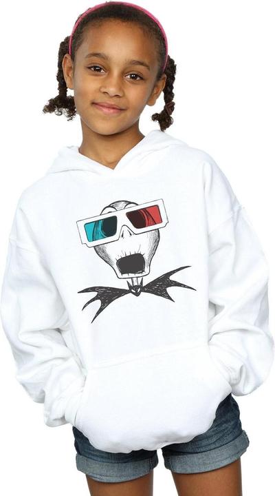 Image du produit Disney - Sweat à capuche NIGHTMARE BEFORE CHRISTMAS JACK SKELLINGTON 3D GLASSES - Fille (140, 146)