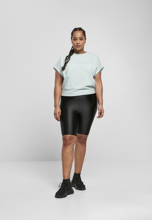 Immagine prodotto Urban Classics Pantaloncini da ciclista donna a vita alta in metallo lucido (5XL)