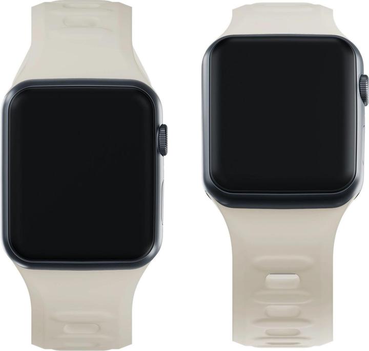 Image du produit 3MK Silicone Watch Strap beżowy/beige dla Apple Watch 38/40/41mm (Silicone, Acier inoxydable)