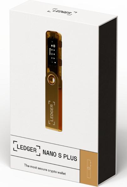 Immagine prodotto Ledger Nano S Plus - Gold (Ethereum Classic, Bitcoin, Dogecoin, Litecoin, Dash, Altre)
