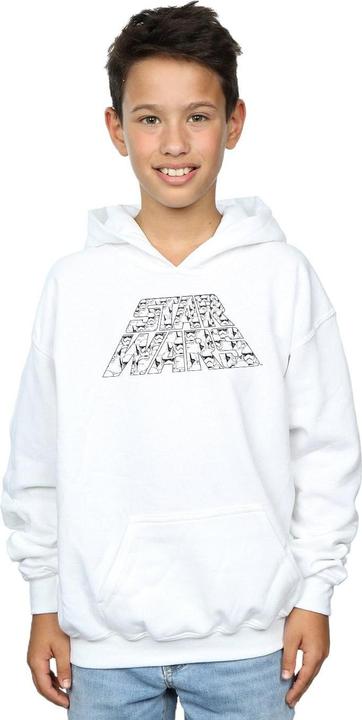 Immagine prodotto Star Wars The Rise Of Skywalker Trooper Filled Logo Felpa con Cappuccio Ragazzi (152, 158)