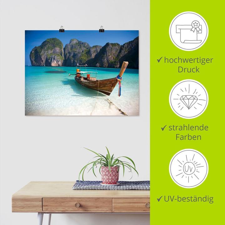 Produktbild Artland Maya Bay, Koh Phi Phi Leh, Thailand T5VI (40 x 30 cm)