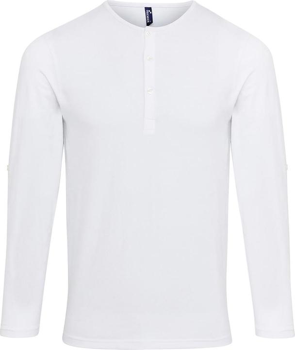Premier TShirt mit Rundhalsausschnitt lange Ärmel zum Aufrollen