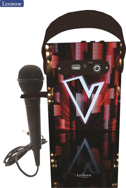 Produktbild Lexibook BTP180TVZ The Voice Tragbarer Bluetooth-Lichtlautsprecher mit Mikrofon, Stereoanlage, Lich