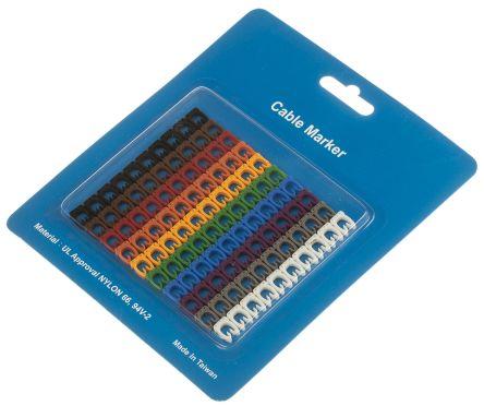 Produktbild Rs Pro Clip on Nylon 66 Cable Marker Pk Mixed