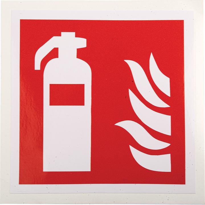 Produktbild Rs Pro Brandschutzzeichen Vinyl Feuerlöscher Rot/Weiss Selbstklebend