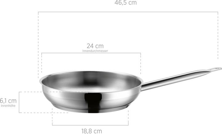 Produktbild Mäser Professional (24 cm, Bratpfanne, Edelstahl)