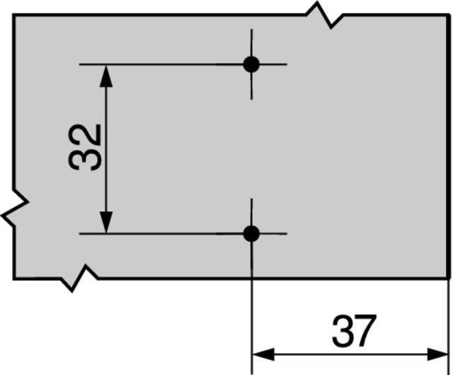 Produktbild Blum OTION 971A in Kreuzadapterplatte (1 Stk.)
