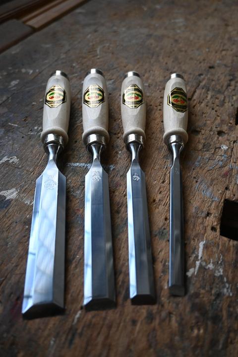 Actual product image Kirschen Chisel set 1181 SB 4 pcs. in box (26 mm)