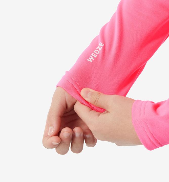Image du produit Wedze Sous-vêtements de ski fonctionnels enfant col haut - BL 500 rose fluo (152)