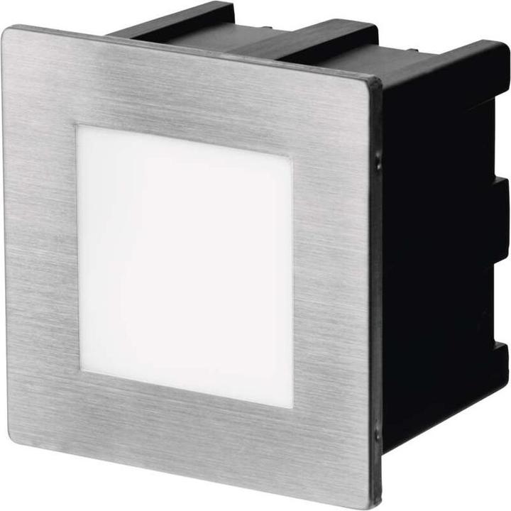 Produktbild Emos LED Treppenlicht – Einbauleuchte 80×80 1,5W neut. weiss IP65 (65 lm)