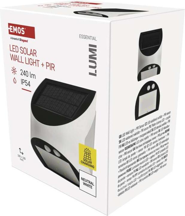 Actual product image Emos LED-Leuchte LUMI mit PIR, neutralweiss (240 lm)