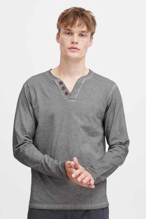 Actual product image Solid Tinox Men's Longsleeve With V-Neck Made Of 100% Cotton (L)