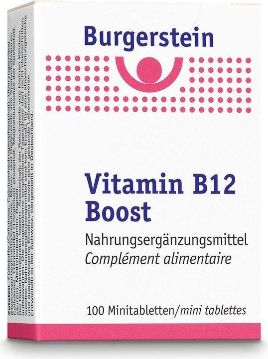 Etichetta energetica Burgerstein Aumento della vitamina B12 (100 Pezzo/i, Pillole, 27 g)