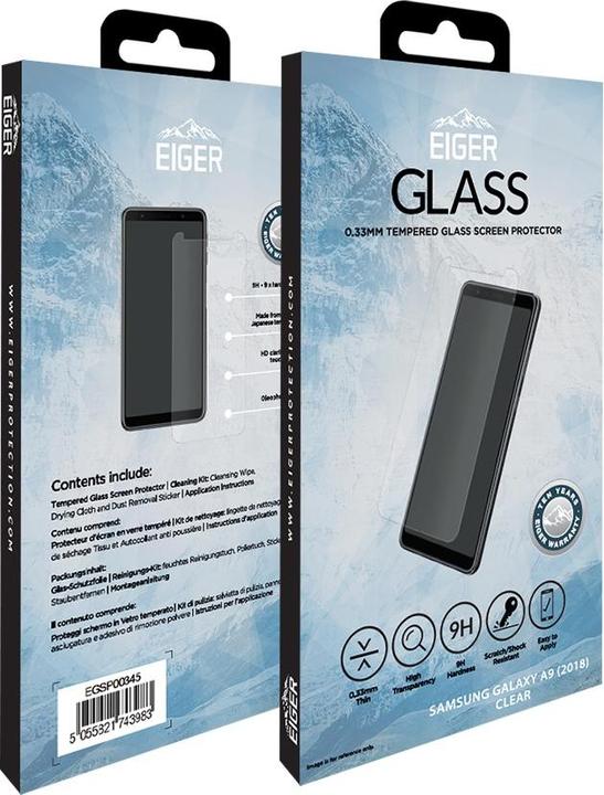 Image du produit Eiger Mountain Glass Clear (1 pièce(s), Samsung Galaxy A9)