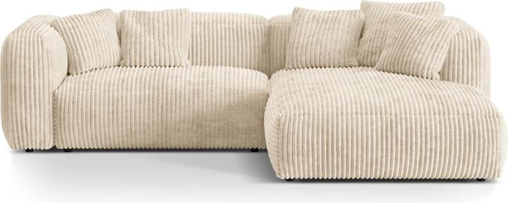 Micadoni Canapé D'Angle Droit Modulaire, "Martina", 2 Places, 283x176x75 Fabriqué en Europe