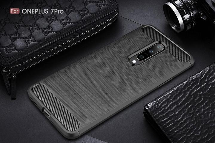 Immagine prodotto Screenguard OnePlus 7 Pro Cover Carbon Brushed Soft TPU (OnePlus 7 Pro)