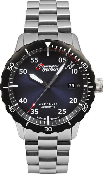 Actual product image Zeppelin Watch Eurofighter 7268M-3 SET, automatic (Analogue wristwatch, 43 mm)