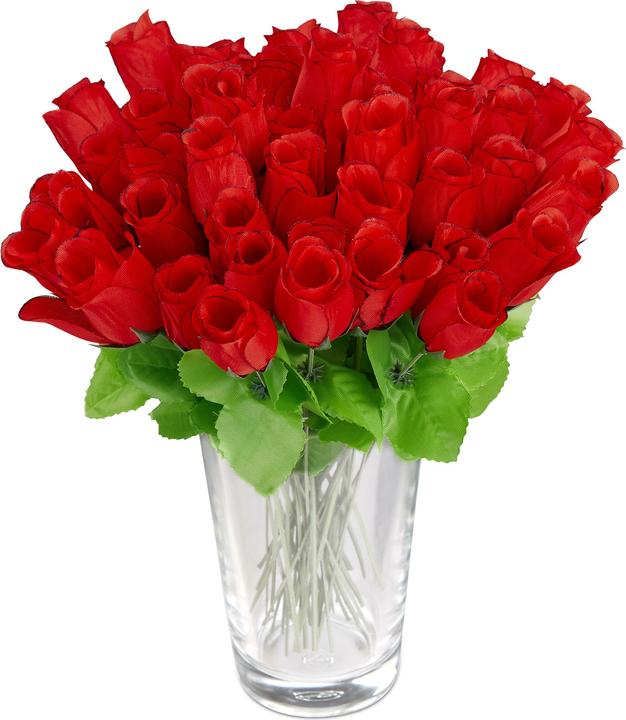 Immagine prodotto Relaxdays Bouquet di Rose, 48 Pz. (26 cm)