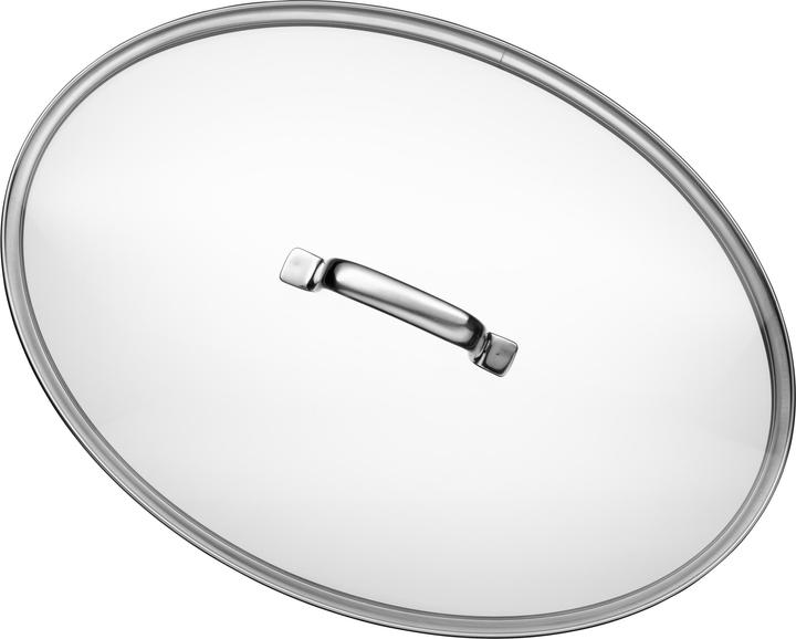 Produktbild WMF Fischpfanne oval Schmorpfanne 38cm Deckel Induktion Edelstahl beschichtet (26 cm, Bratpfanne, Edelstahl)