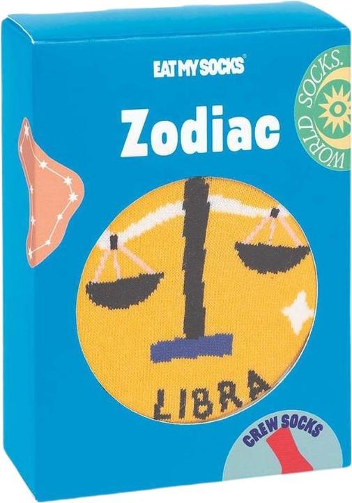 Actual product image Eat My Socks Socks, Zodiac Libra (One size)