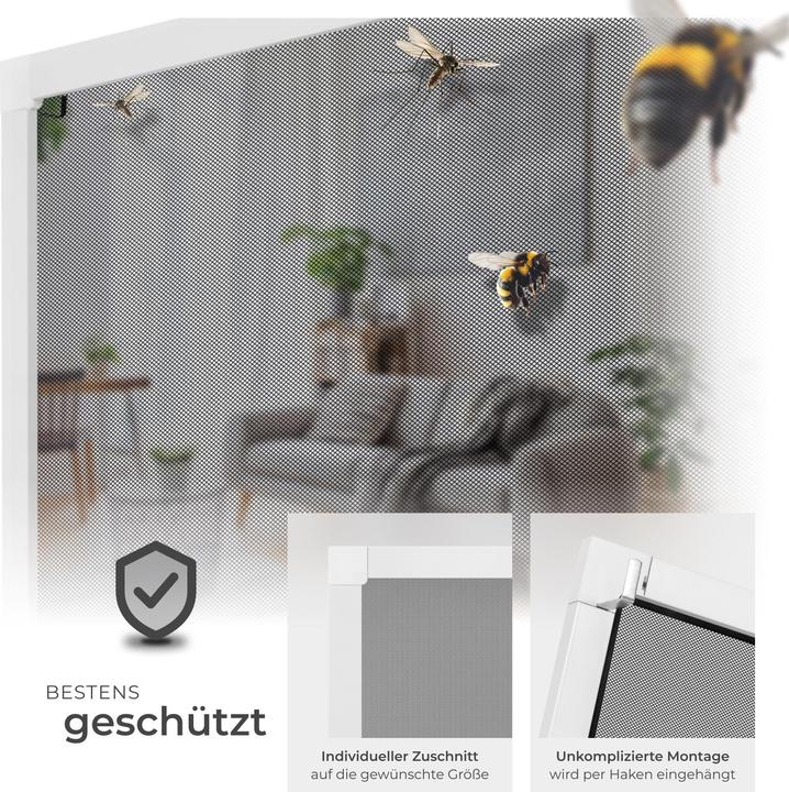 Image du produit tectake Moustiquaire pour fenêtre (100 x 120 cm)
