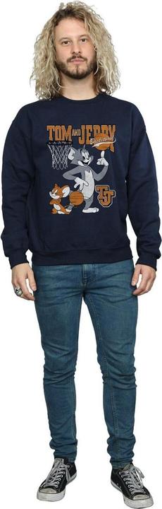 Actual product image Tom & Jerry Mens Spinning Basketball Cotton Sweatshirt (S)