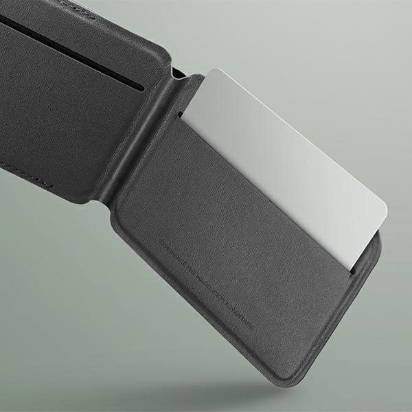 Produktbild Uniq Lyden DS magnetyczny portfel RFID i stojak na telefon beżowo-zielony/ivory-lichen green