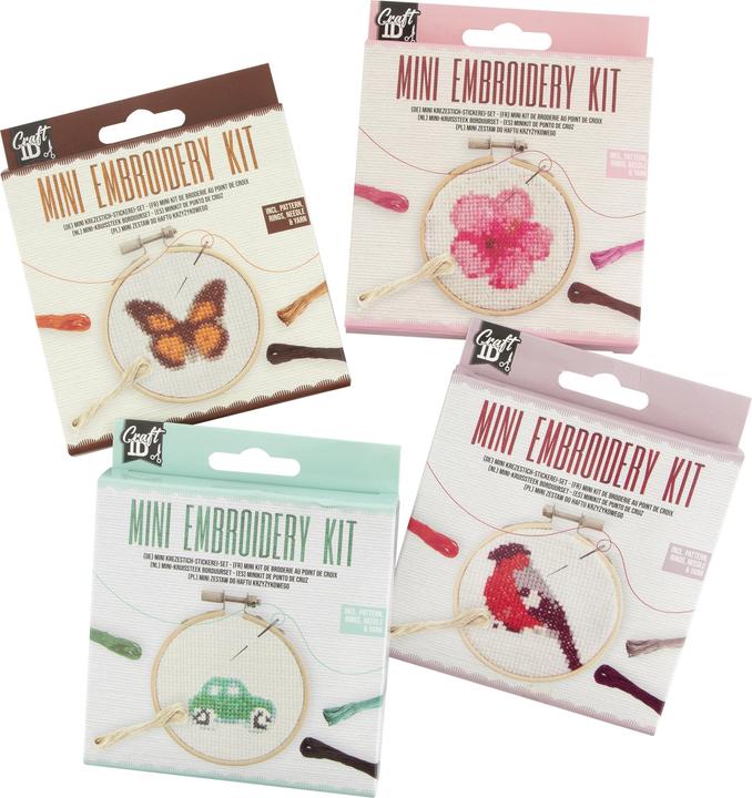 Produktbild Grafix Craft ID - Mini embroidery kit - Flower (CR1711)