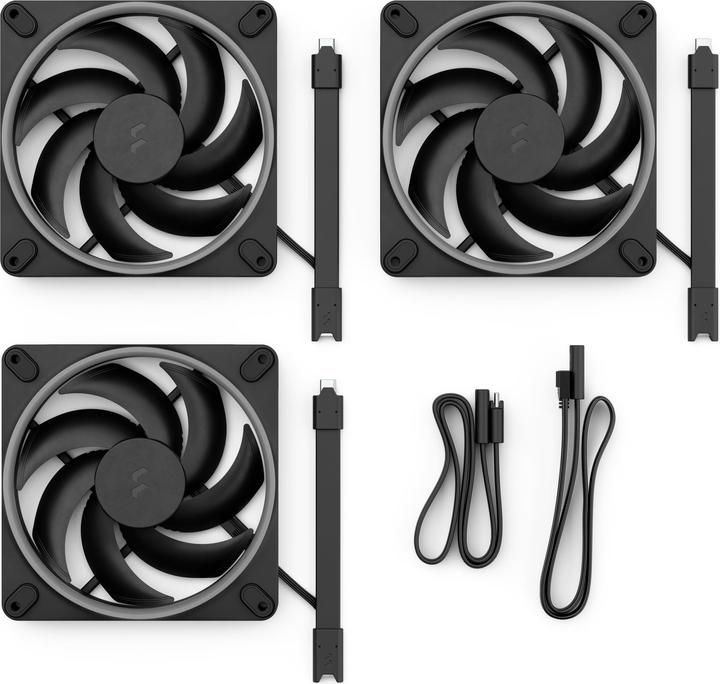 Image du produit Fractal D. Momentum 14 RGB 3-pack Black (140 mm, 3 x)