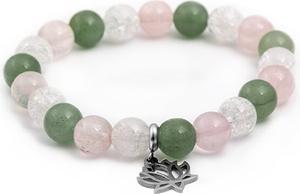 Immagine prodotto Beneto Bracciale di perline in rosmarino, avventurina e cristallo MINK82 / 17 (L)