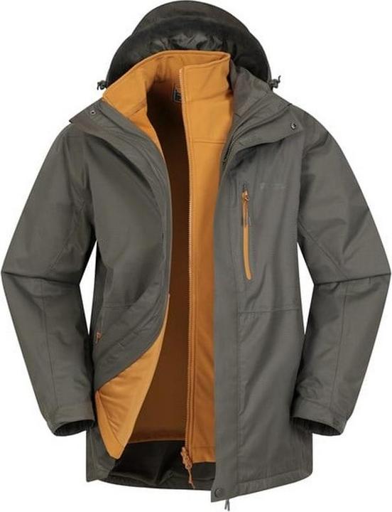 Actual product image Mountain Warehouse Mens Bracken Extreme 3 in 1 Waterproof Jacket (3XL)