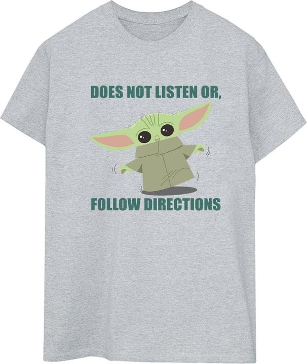 Star Wars The Mandalorian Grogu Does Not Listen TShirt (XXL)