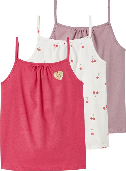 Vertbaudet 3er-Pack Mädchen Trägertops BASIC